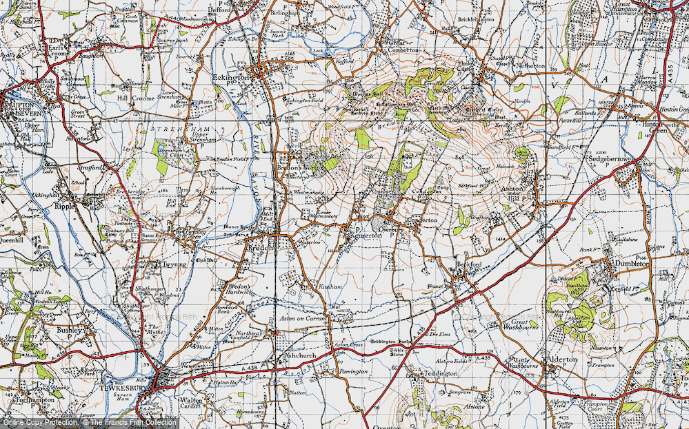 Old Map of Kemerton, 1946 in 1946