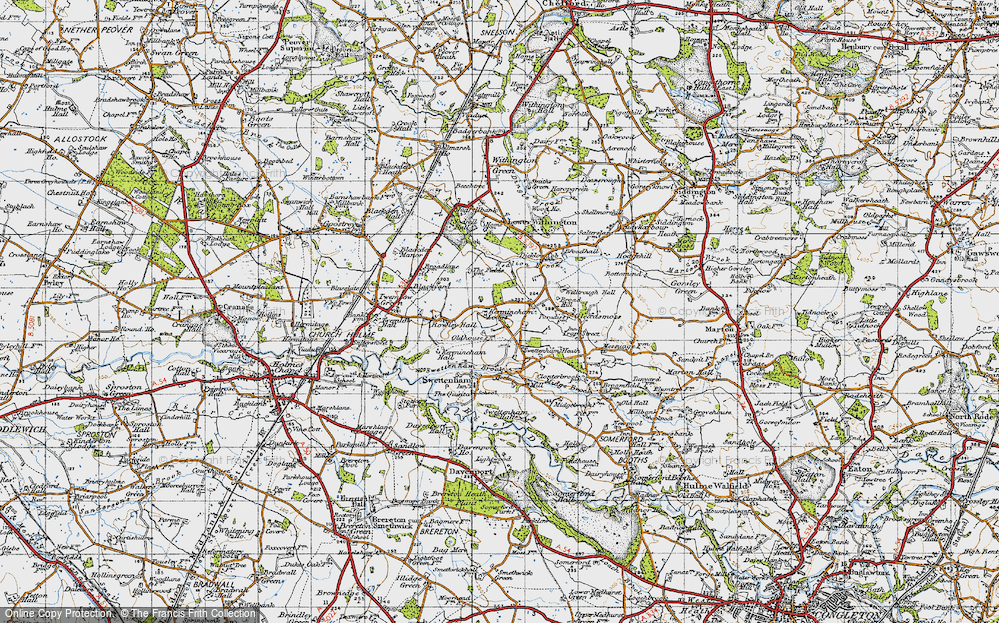 Old Map of Kemincham, 1947 in 1947