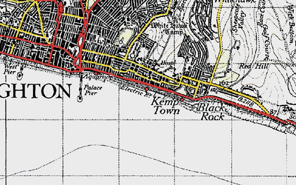 Old map of Kemp Town in 1940