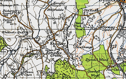 Old map of Kempley in 1947