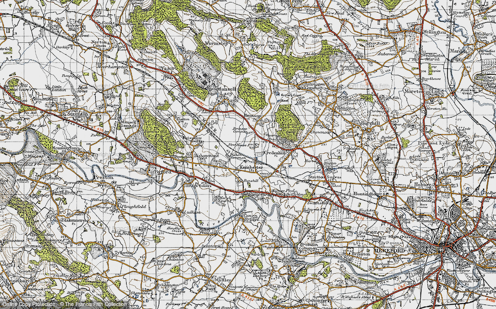 Old Map of Kenchester, 1947 in 1947