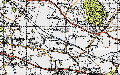 Old map of Kenchester in 1947