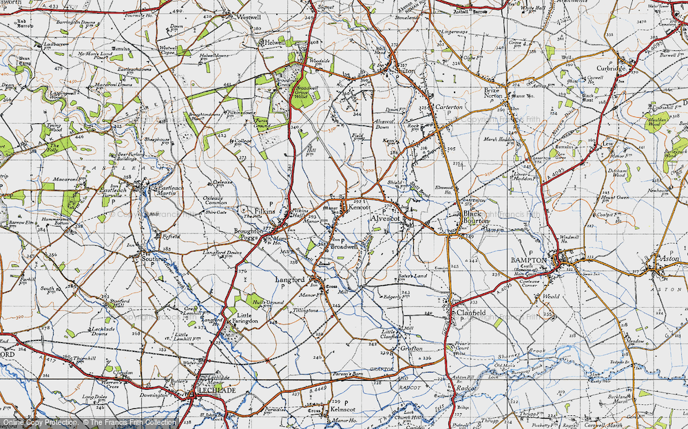 Old Map of Kencot, 1947 in 1947