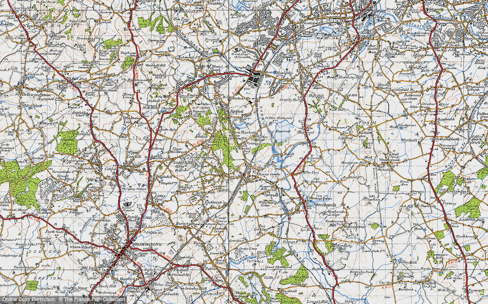 Old Map of Kendal End, 1947 in 1947