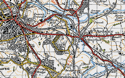 Old map of Kendray in 1947