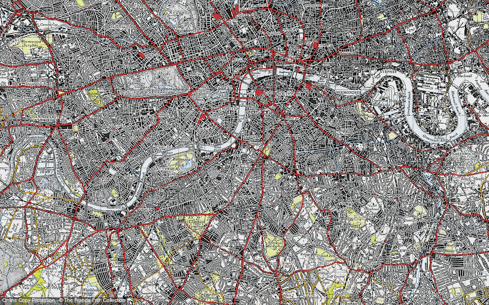 Old Map of Kennington, 1945 in 1945