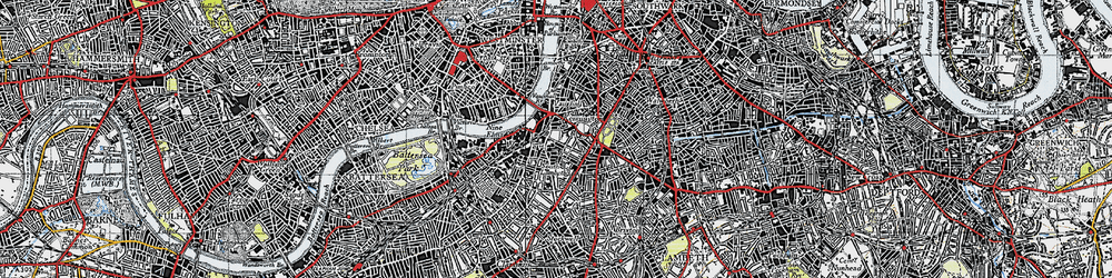 Old map of Kennington in 1945