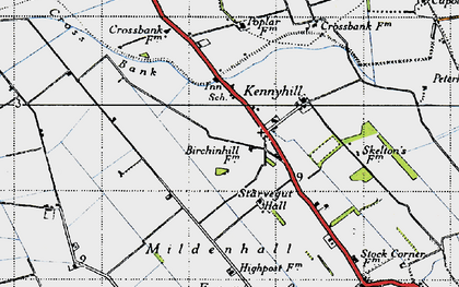 Old map of Tree Fm in 1946