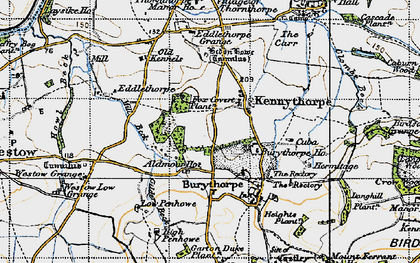 Old map of Kennythorpe in 1947