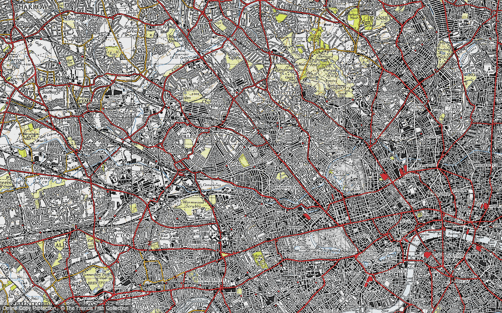 Kensal Rise, 1945