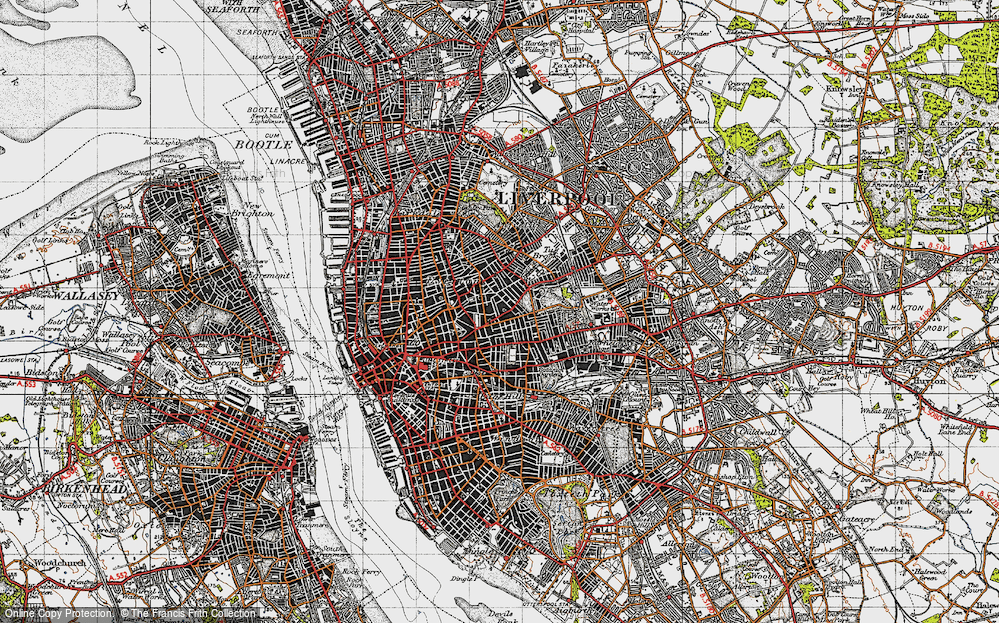 Old Map of Kensington, 1947 in 1947