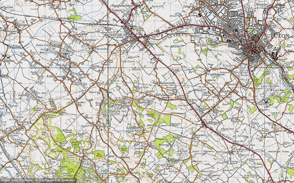 Old Map of Kensworth, 1946 in 1946