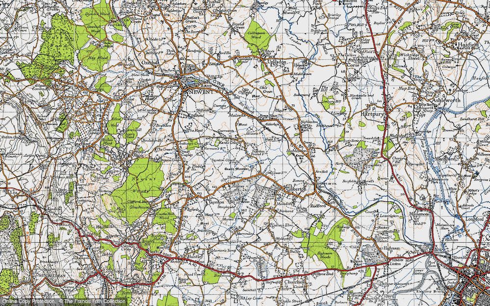 Old Map of Kent's Green, 1947 in 1947