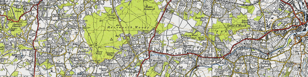 Old map of Kent Street in 1946