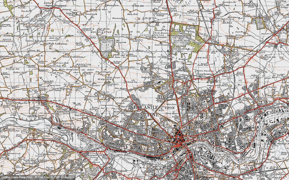 Old Map of Kenton, 1947 in 1947