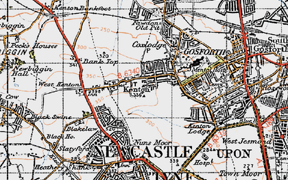 Old map of Kenton in 1947
