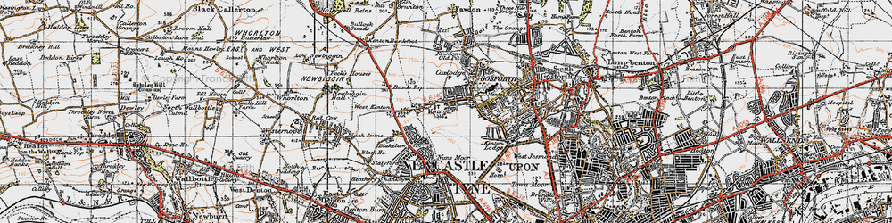 Old map of Kenton in 1947
