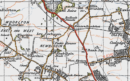 Old map of Kenton Bank Foot in 1947