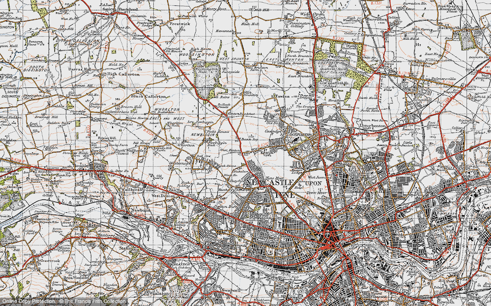 Old Map of Kenton Bar, 1947 in 1947