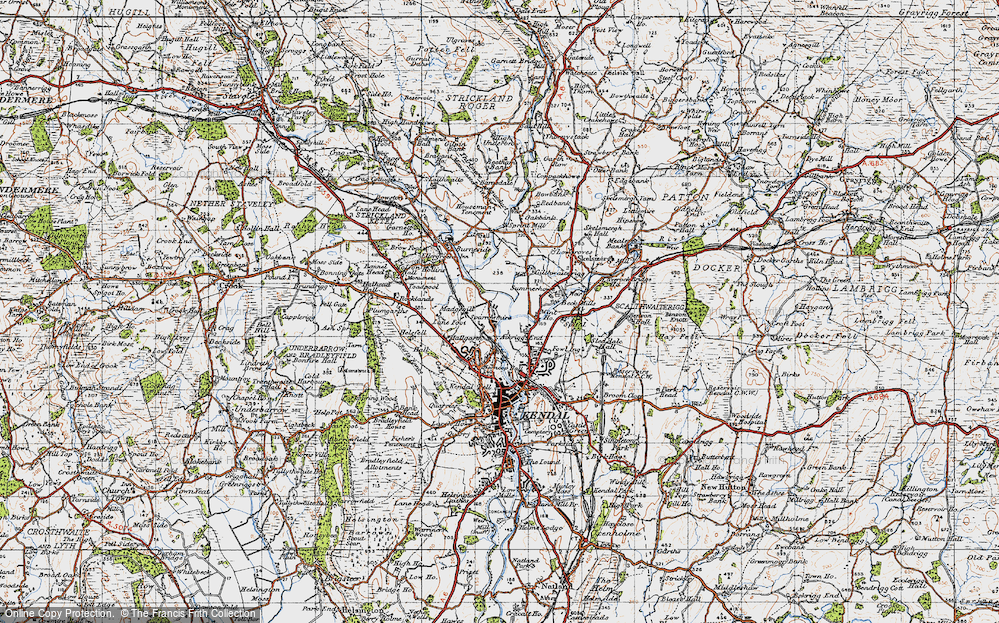 Old Map of Kentrigg, 1947 in 1947