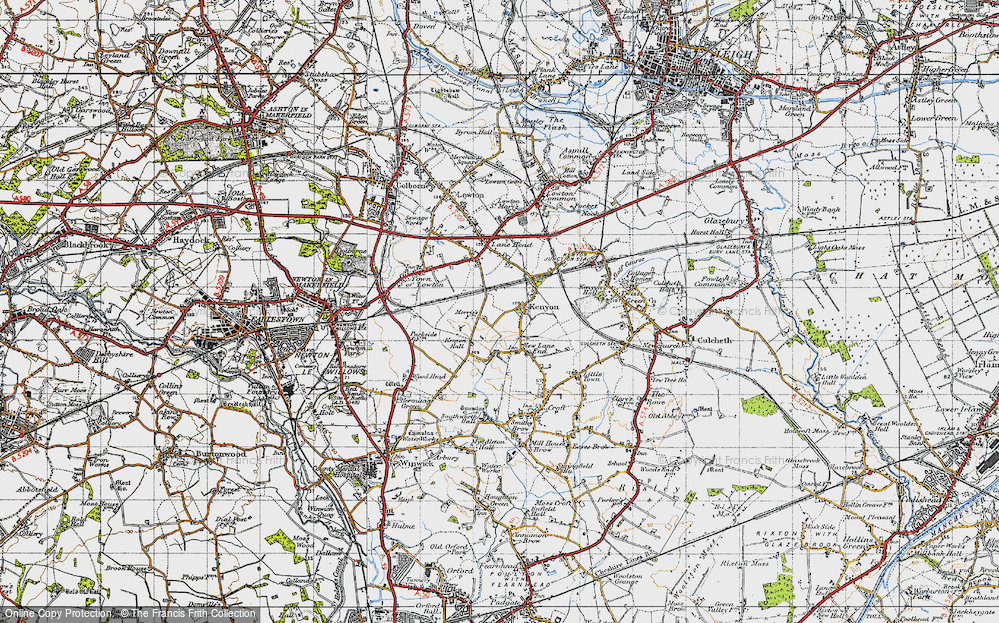 Old Map of Kenyon, 1947 in 1947