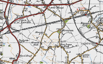 Old map of Kenyon in 1947