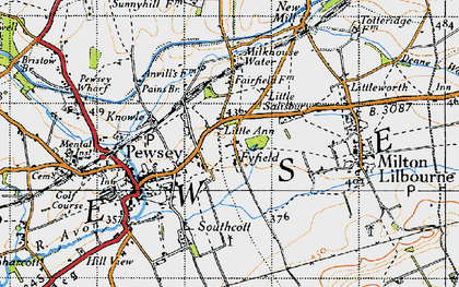 Old map of Kepnal in 1940