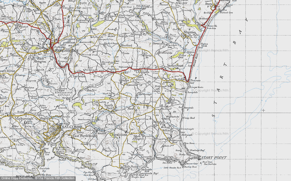 Old Map of Kernborough, 1946 in 1946