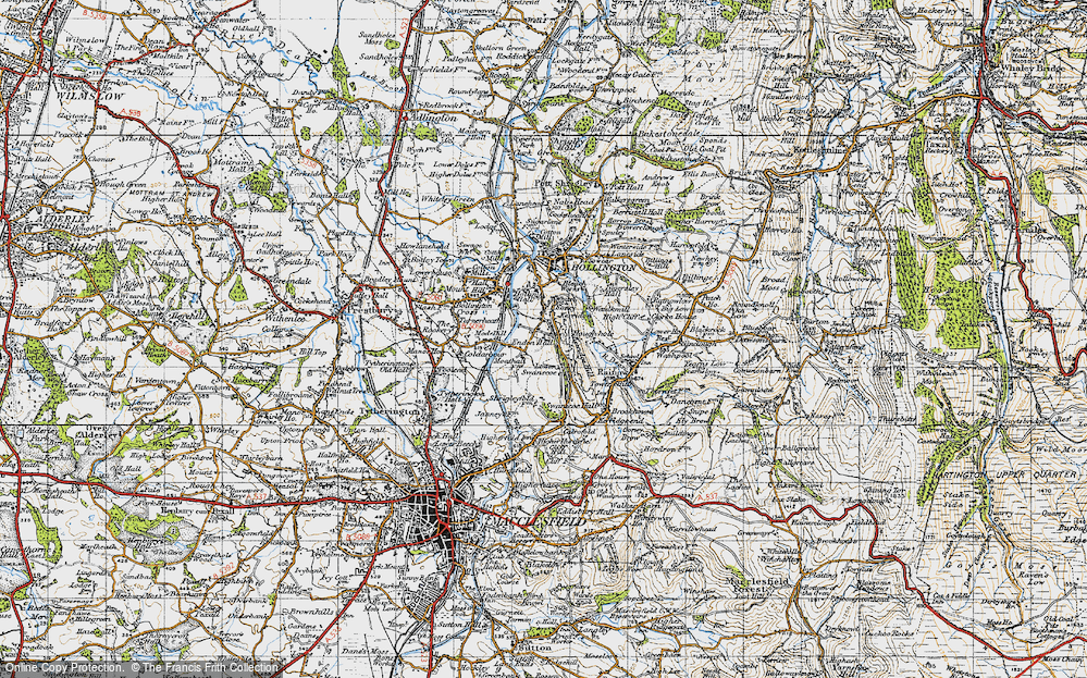 Old Map of Kerridge, 1947 in 1947