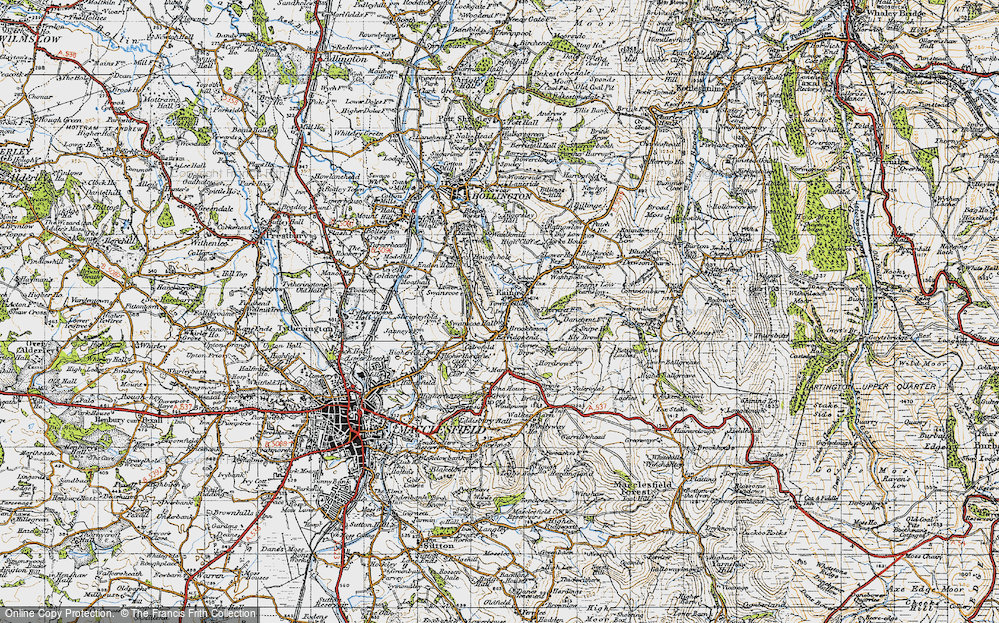 Old Map of Kerridge-end, 1947 in 1947