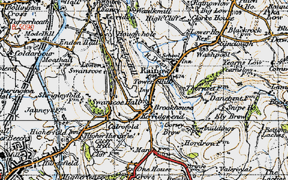 Old map of Kerridge-end in 1947