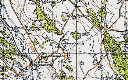 Old map of Kerry's Gate in 1947