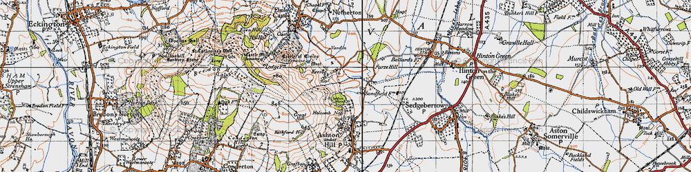Old map of Ashton Wood in 1946