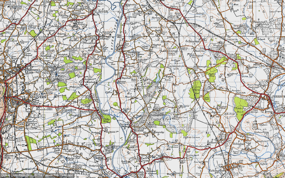 Old Map of Kerswell Green, 1947 in 1947