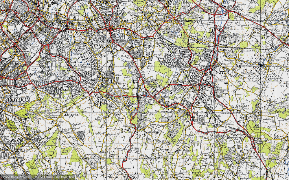 Old Map of Keston Mark, 1946 in 1946