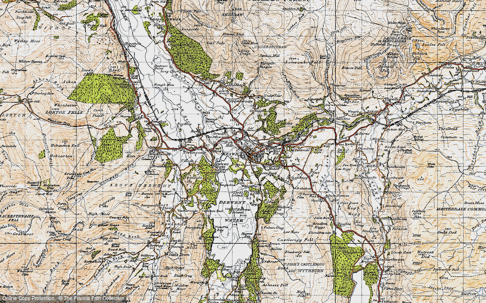Old Map of Keswick, 1947 in 1947