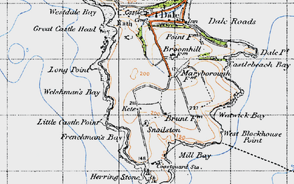 Old map of Kete in 1946
