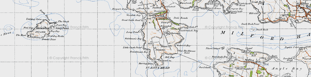 Old map of Kete in 1946
