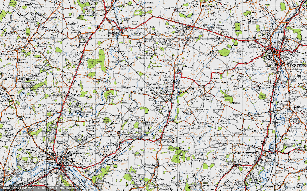 Old Map of Kettle Green, 1946 in 1946