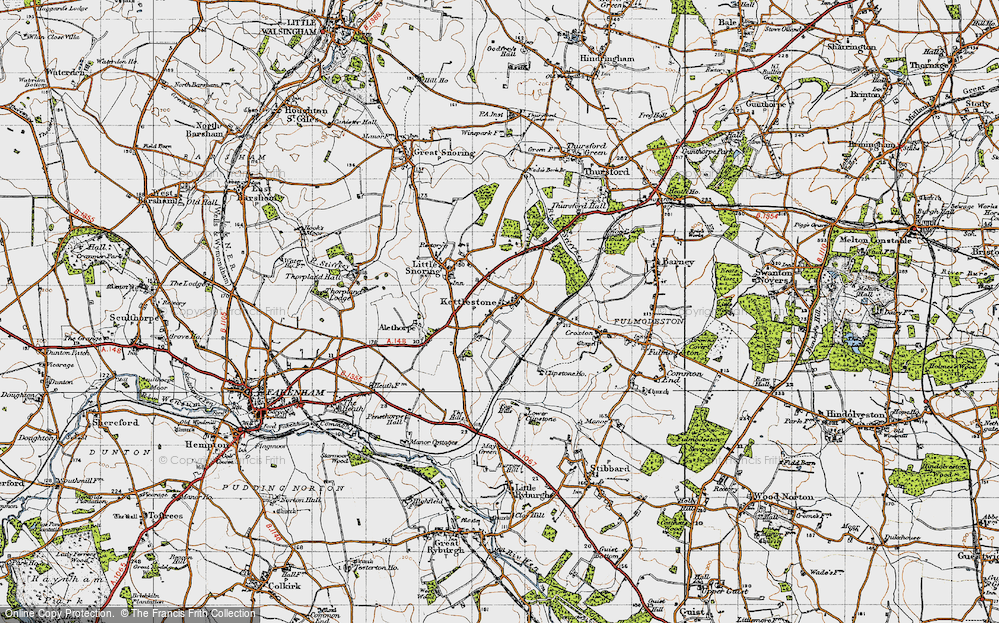Old Map of Kettlestone, 1946 in 1946