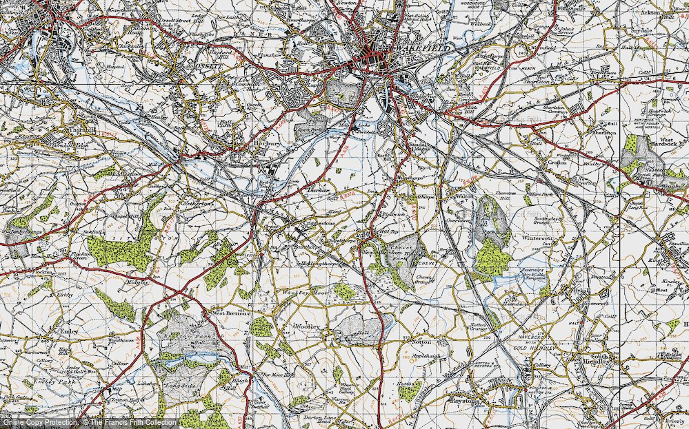 Old Map of Kettlethorpe, 1947 in 1947
