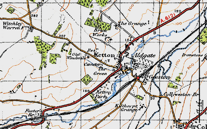 Old map of Ketton in 1946
