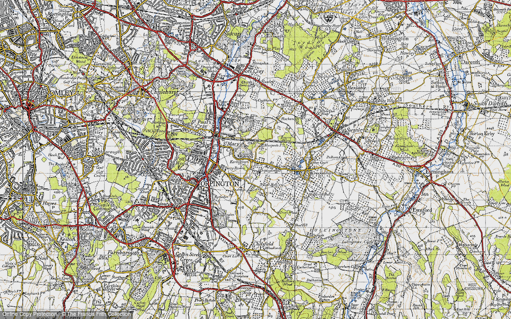 Old Map of Kevingtown, 1946 in 1946