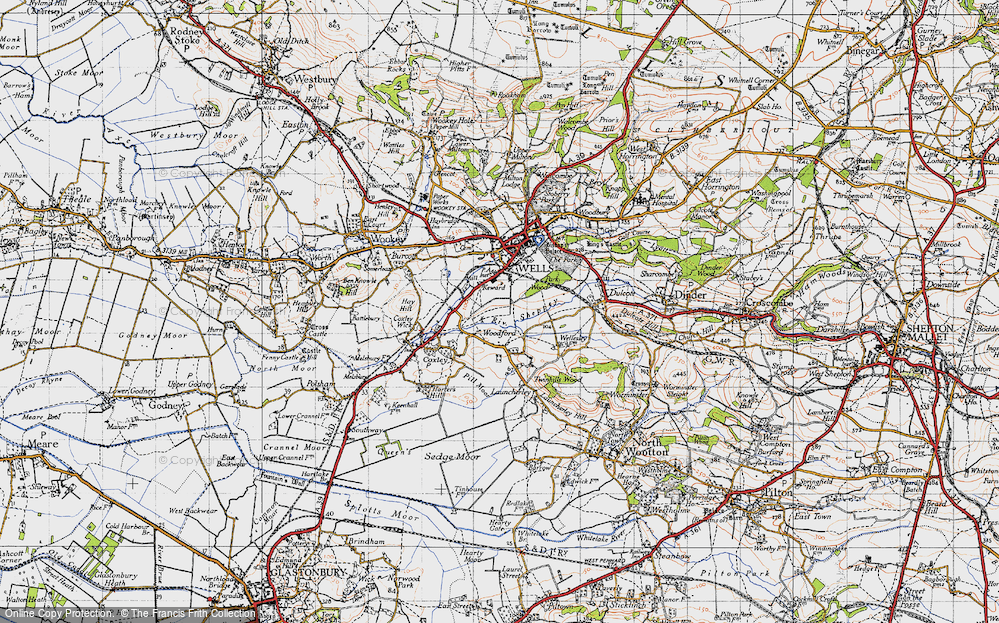 Old Map of Keward, 1946 in 1946