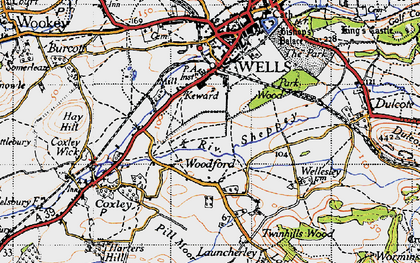 Old map of Keward in 1946