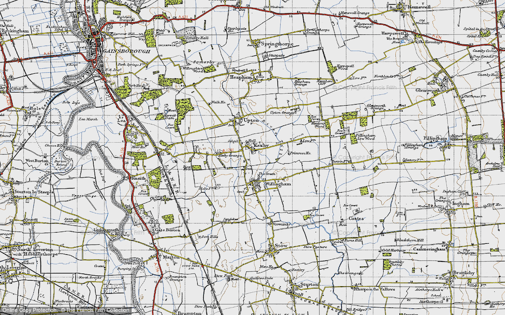 Old Map of Kexby, 1947 in 1947
