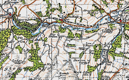Old map of Key Green in 1947