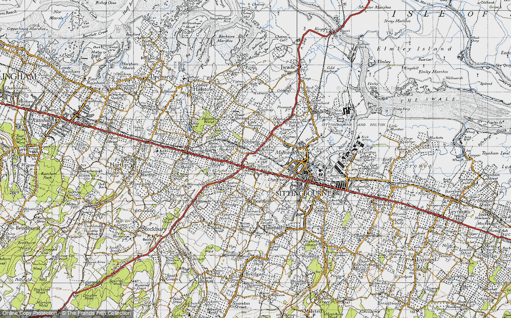 Old Map of Key Street, 1946 in 1946