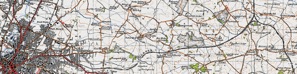 Old map of Keyham in 1946