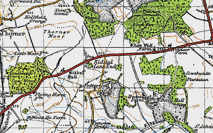 Old map of Whittle Car in 1947